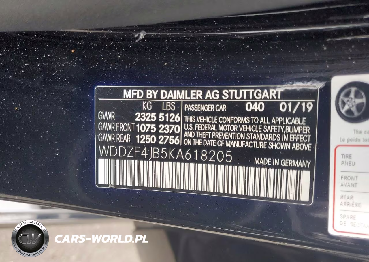 2019 Mercedes-Benz E 300 VIN:WDDZF4JB5KA618205 - 12
