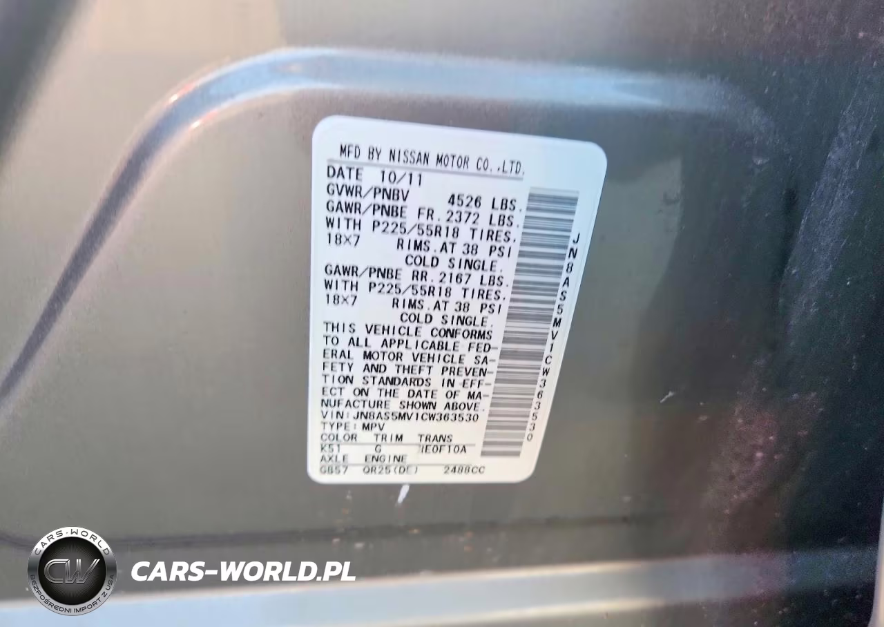 2012 Nissan Rogue VIN:JN8AS5MV1CW363530 - 12