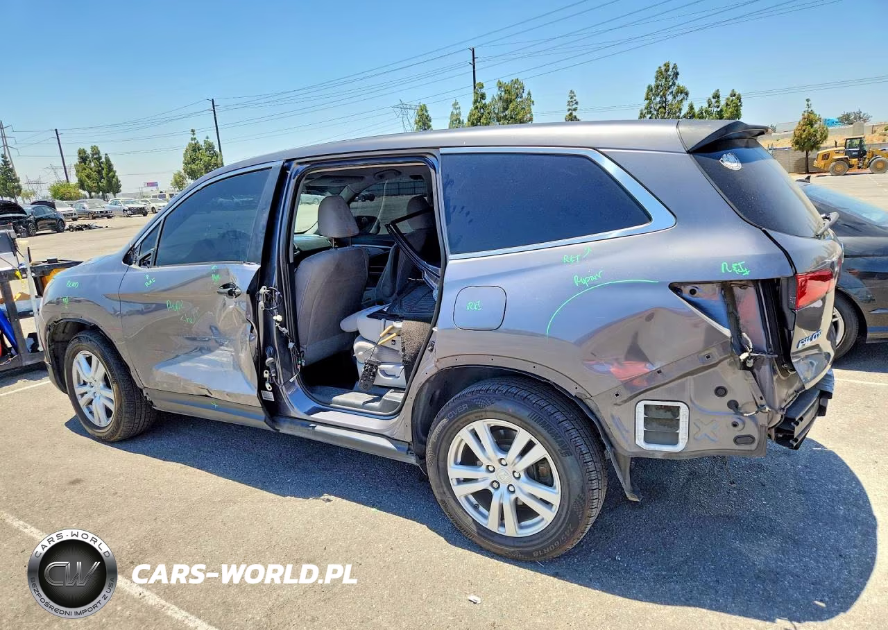 2016 Honda Pilot Lx VIN:5FNYF5H1XGB015029 - 2