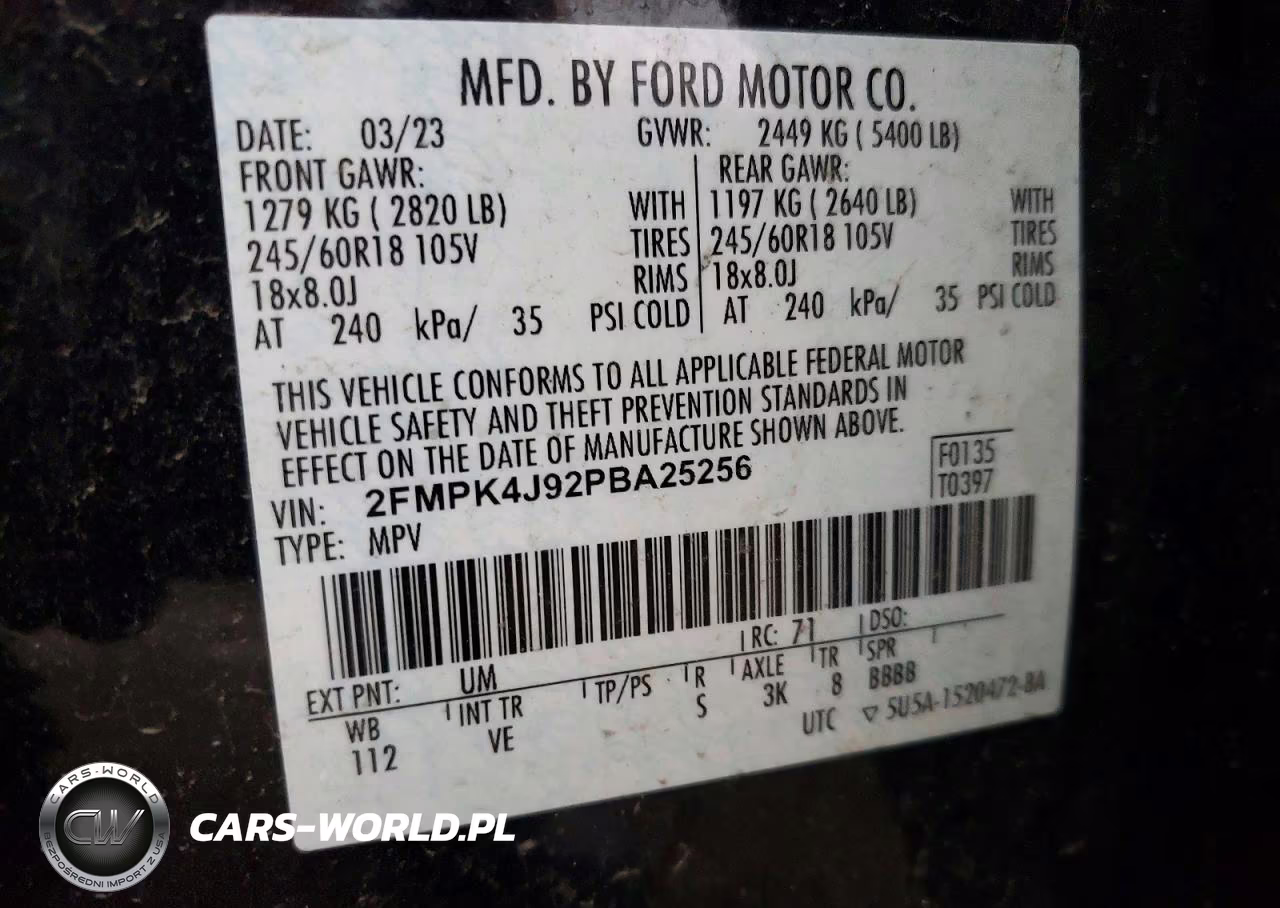 2023 Ford Edge Sel VIN:2FMPK4J92PBA25256 - 13