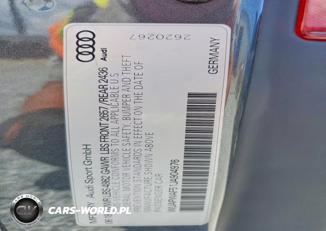 2018 Audi Rs5 VIN:WUAPWAF51JA904976 - 13
