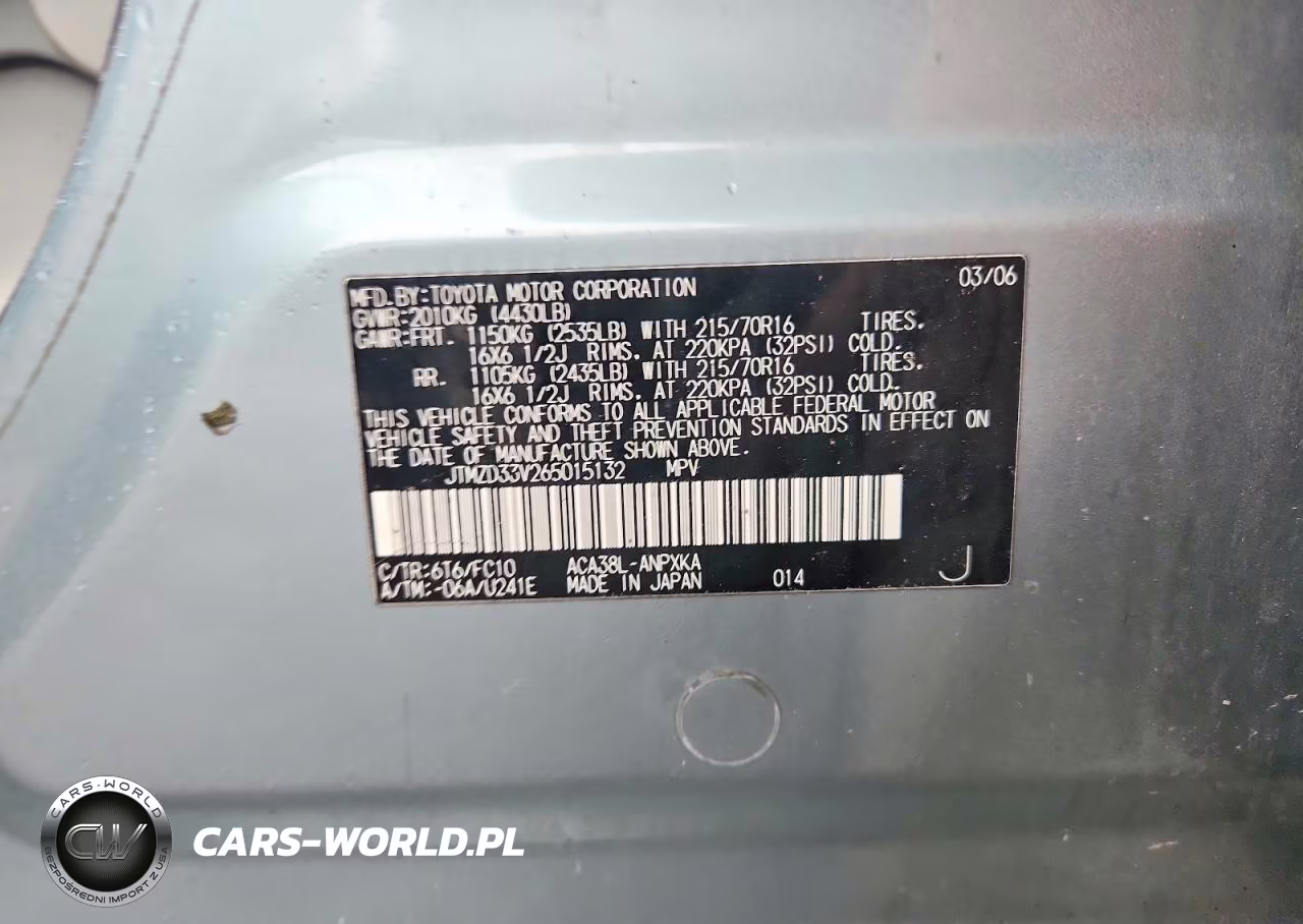 2006 Toyota Rav4 Base VIN:JTMZD33V265015132 - 13
