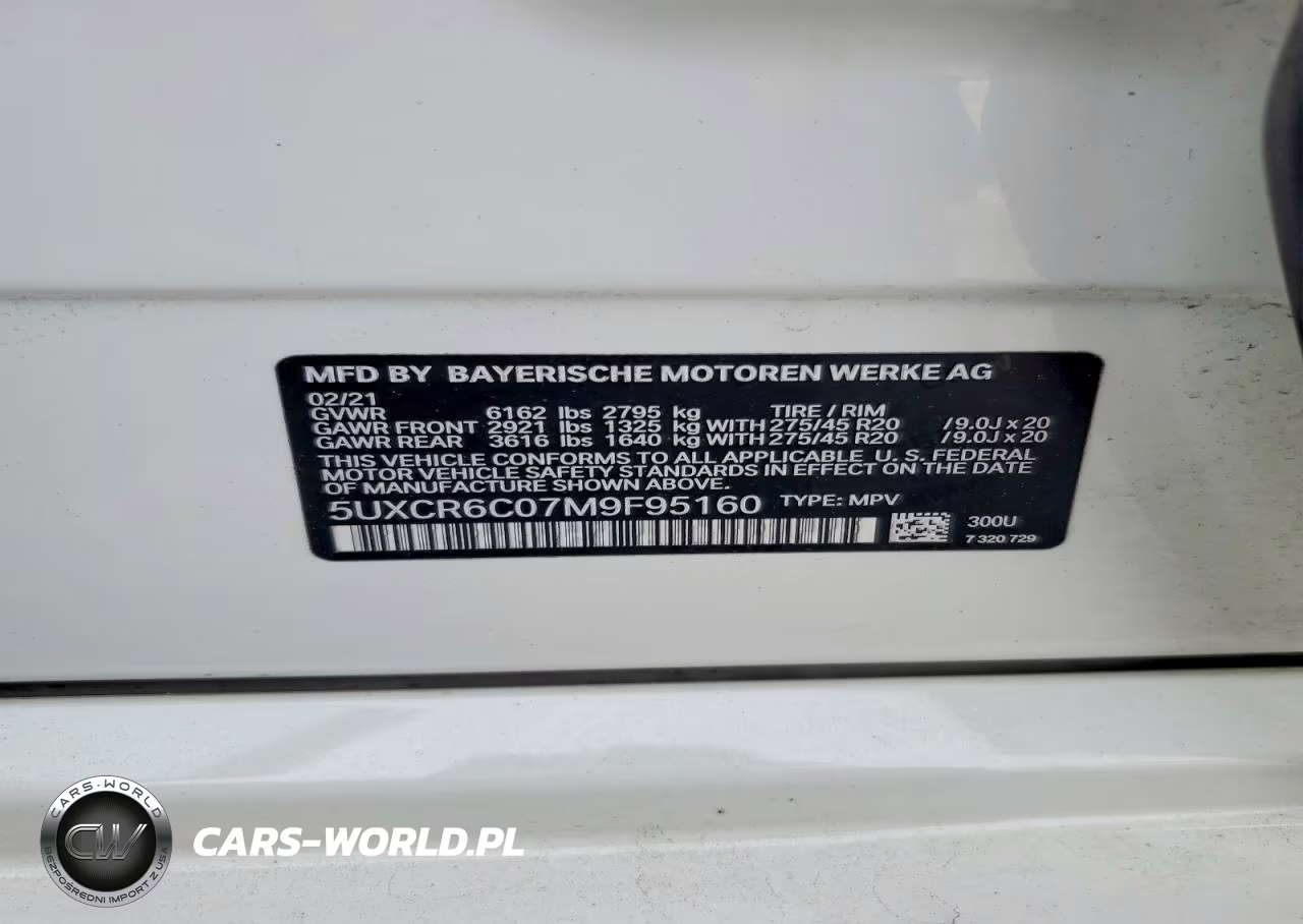 2021 BMW X5 xDrive40I VIN:5UXCR6C07M9F95160 - 13
