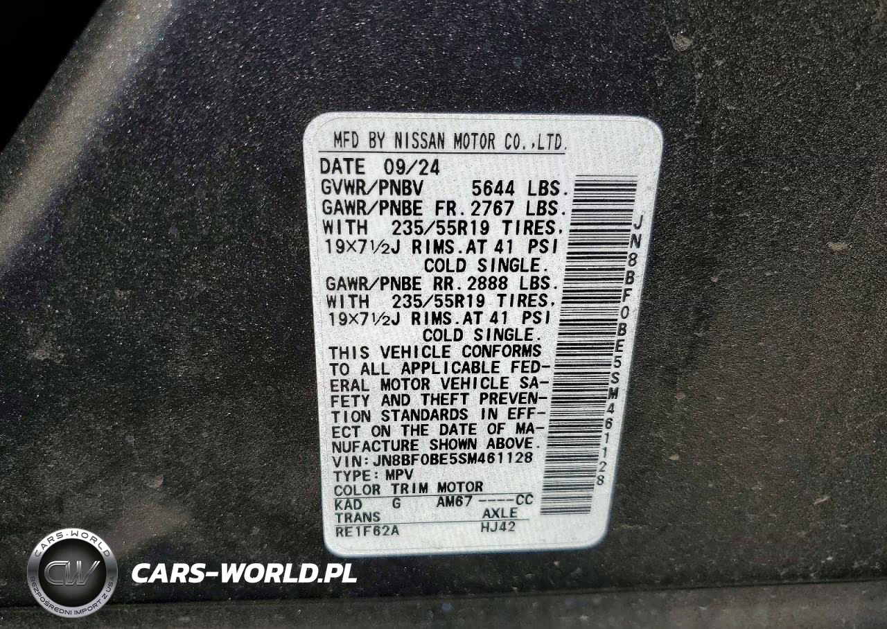 2025 Nissan Ariya Evolve+ VIN:JN8BF0BE5SM461128 - 13