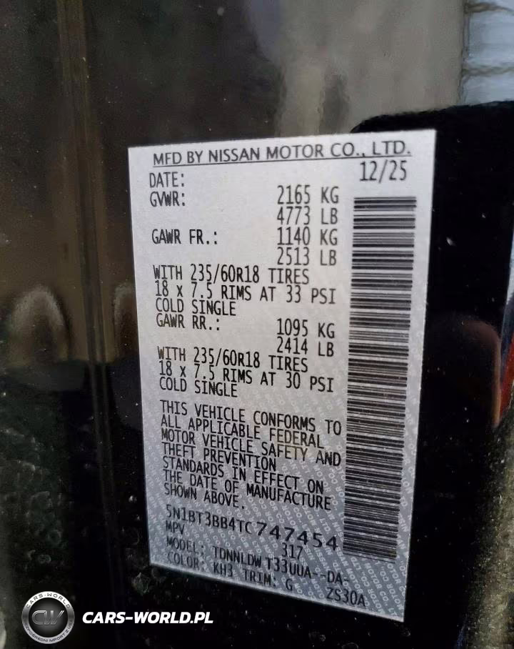 2026 Nissan Rogue Sv VIN:5N1BT3BB4TC747454 - 13