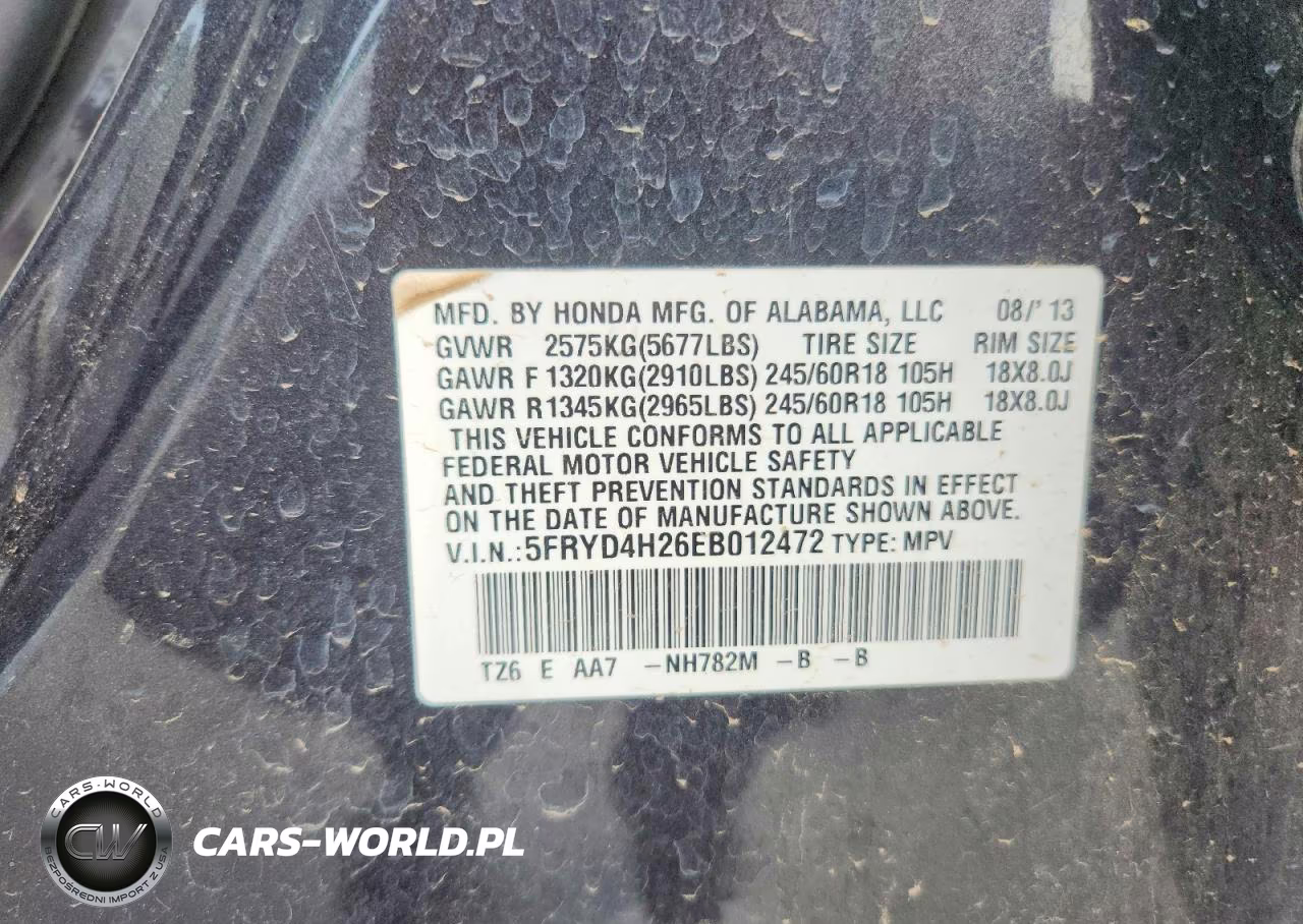 2014 Acura Mdx VIN:5FRYD4H26EB012472 - 13