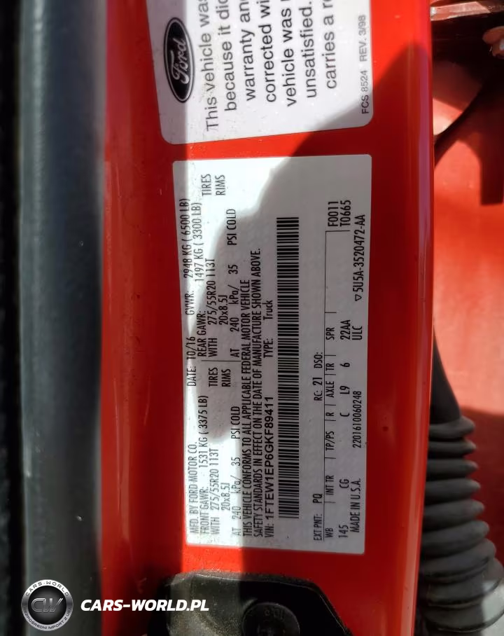 2016 Ford F150 Supercrew VIN:1FTEW1EP6GKF89411 - 12