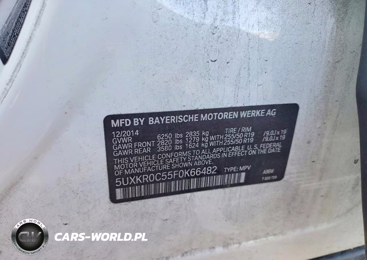 2015 BMW X5 xDrive35I VIN:5UXKR0C55F0K66482 - 12