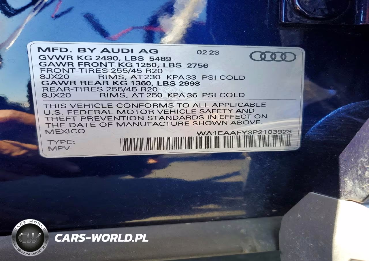 2023 Audi Q5 Premium Plus 45 VIN:WA1EAAFY3P2103928 - 14