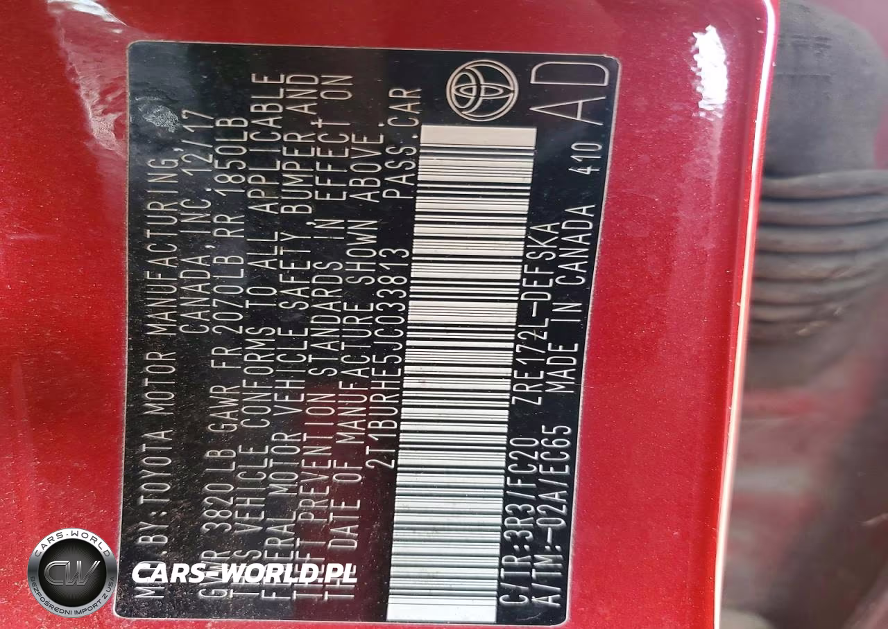 2018 Toyota Corolla Se VIN:2T1BURHE5JC033813 - 12