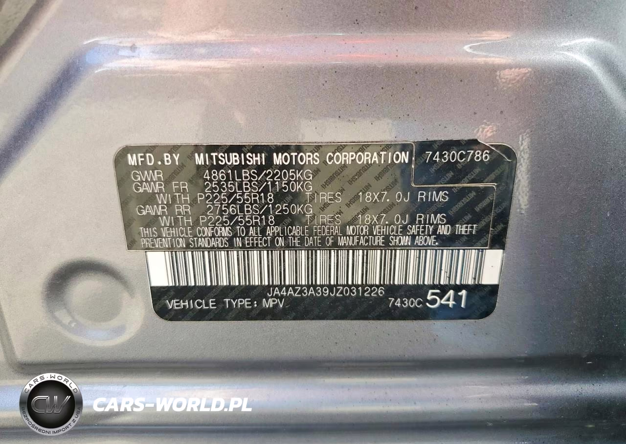 2018 Mitsubishi Outlander Se VIN:JA4AZ3A39JZ031226 - 13