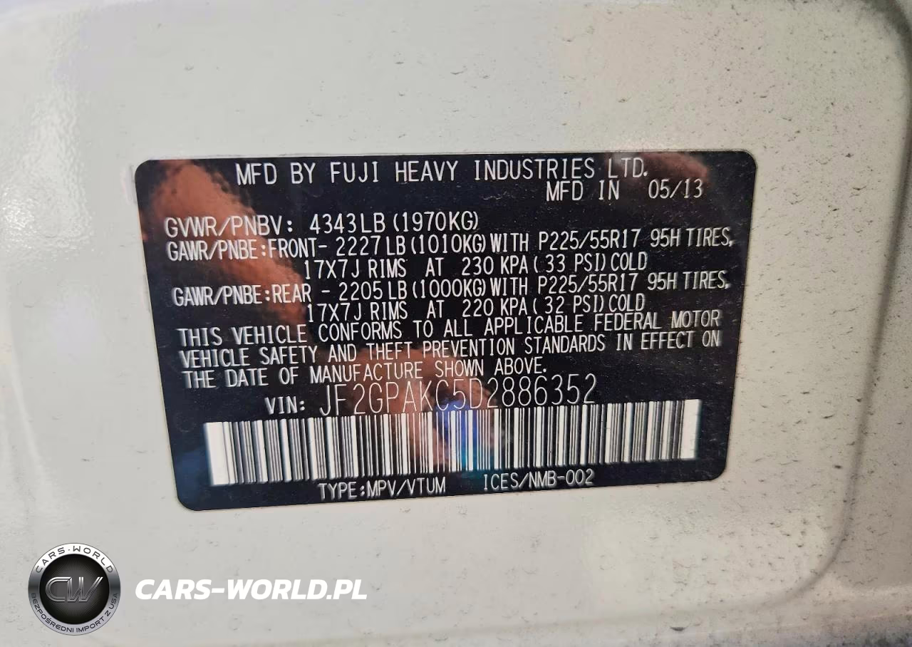 2013 Subaru Xv Crosstrek 2.0 Limited VIN:JF2GPAKC5D2886352 - 13