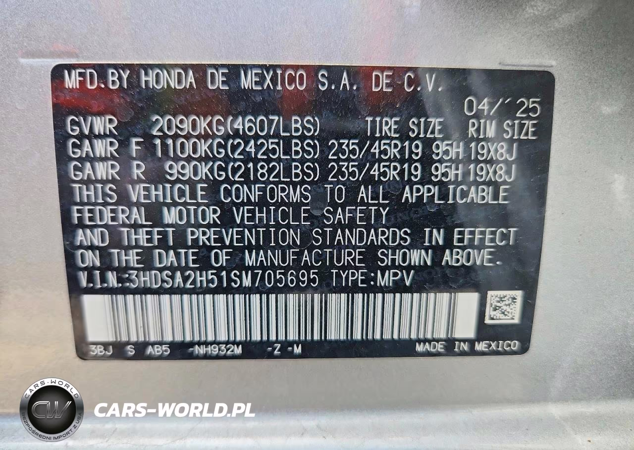 2025 Acura Adx A-Spec VIN:3HDSA2H51SM705695 - 13