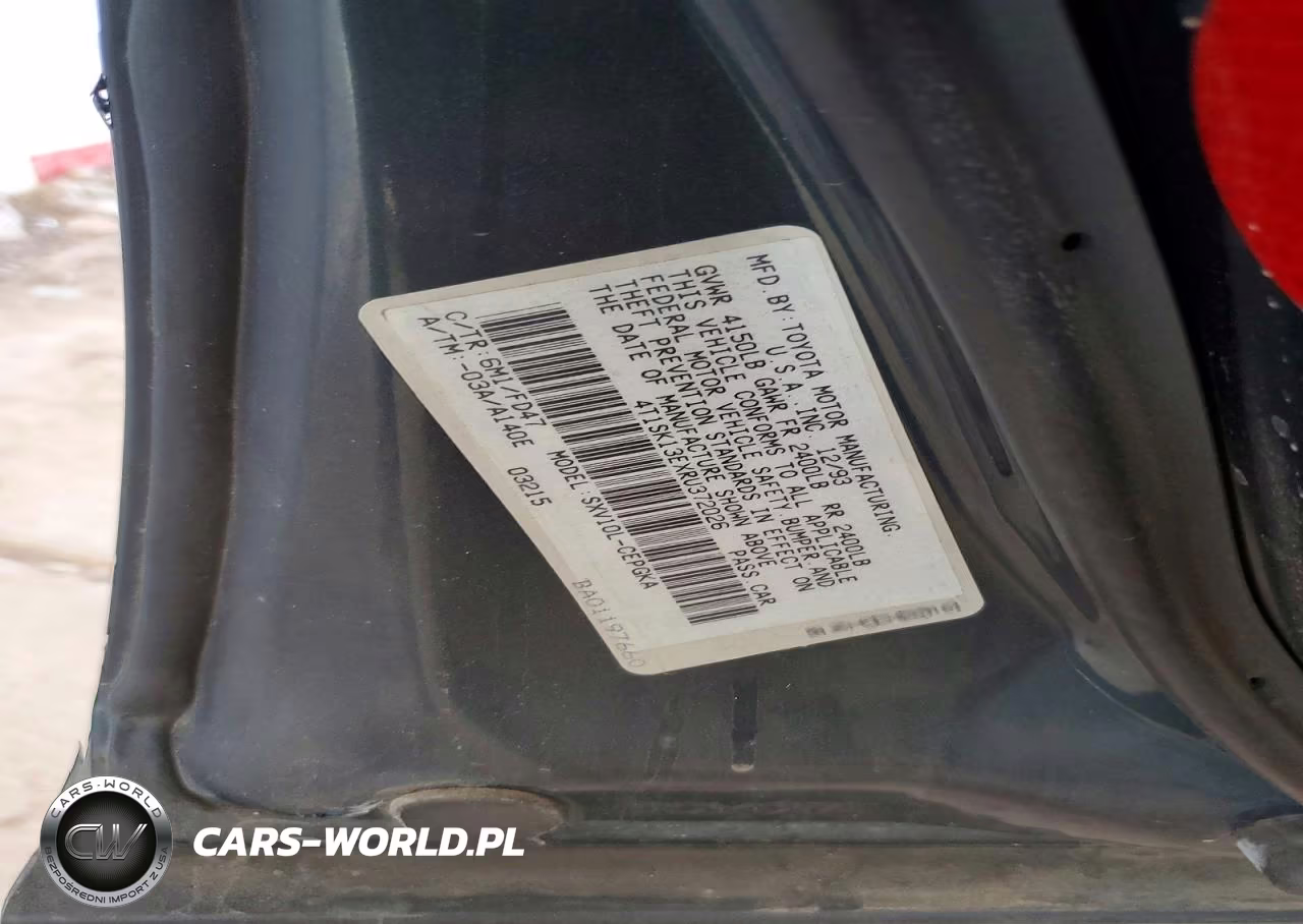 1994 Toyota Camry Xle VIN:4T1SK13EXRU372026 - 12