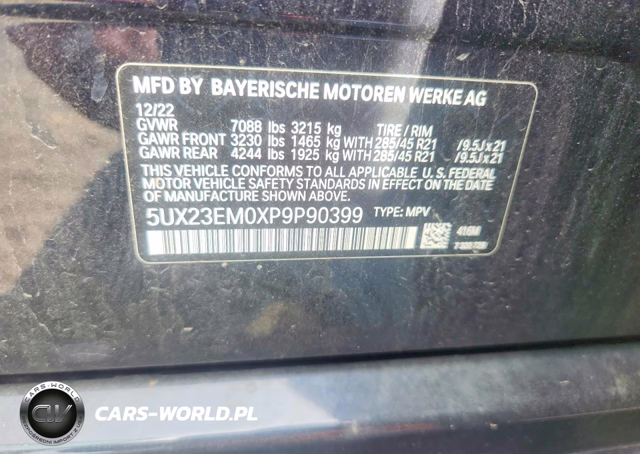 2023 BMW X7 xDrive40I VIN:5UX23EM0XP9P90399 - 13