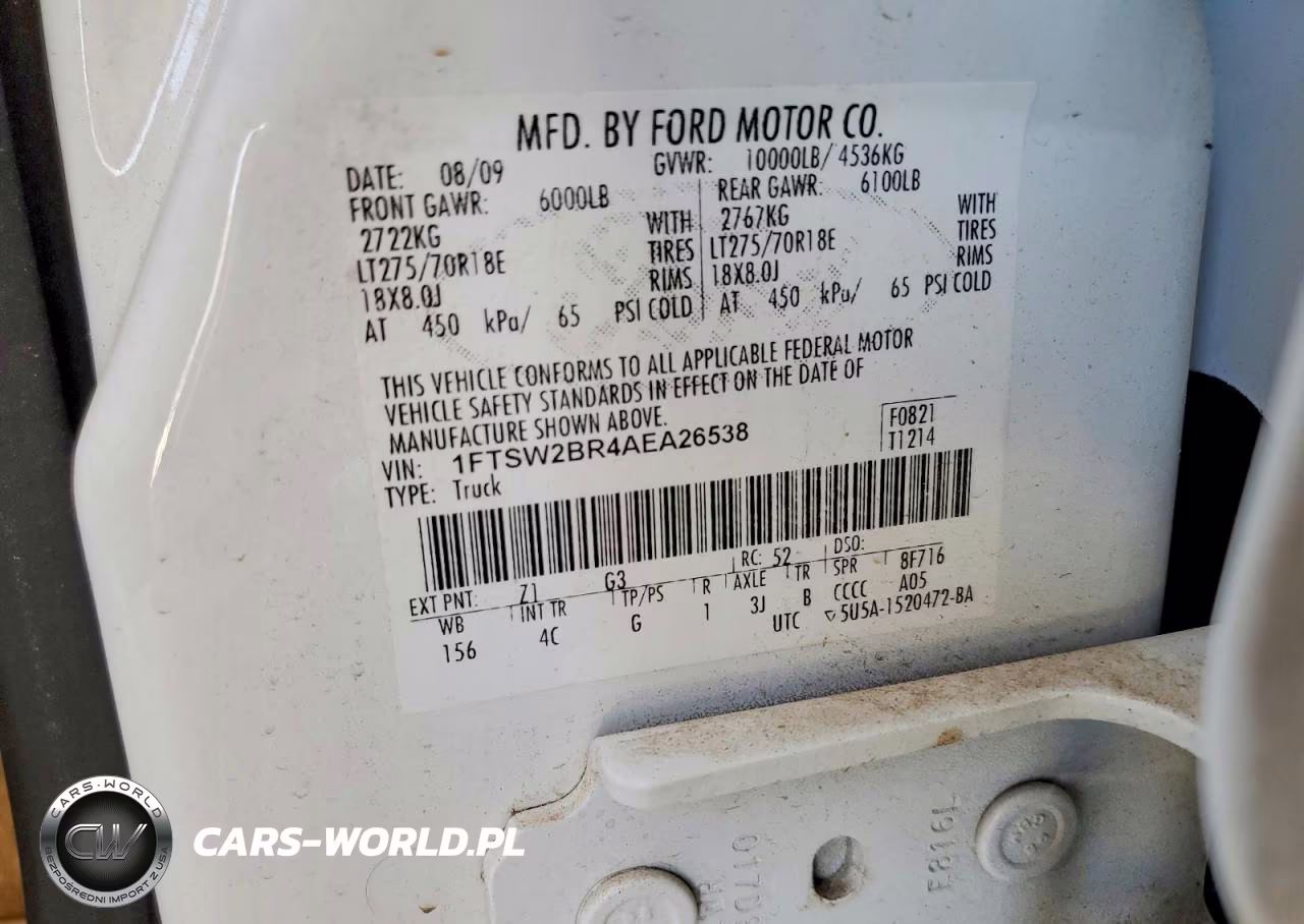 2010 Ford F250 Super Duty VIN:1FTSW2BR4AEA26538 - 13