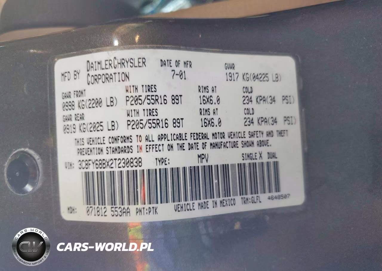 2002 Chrysler Pt Cruiser Limited VIN:3C8FY68BX2T230838 - 12