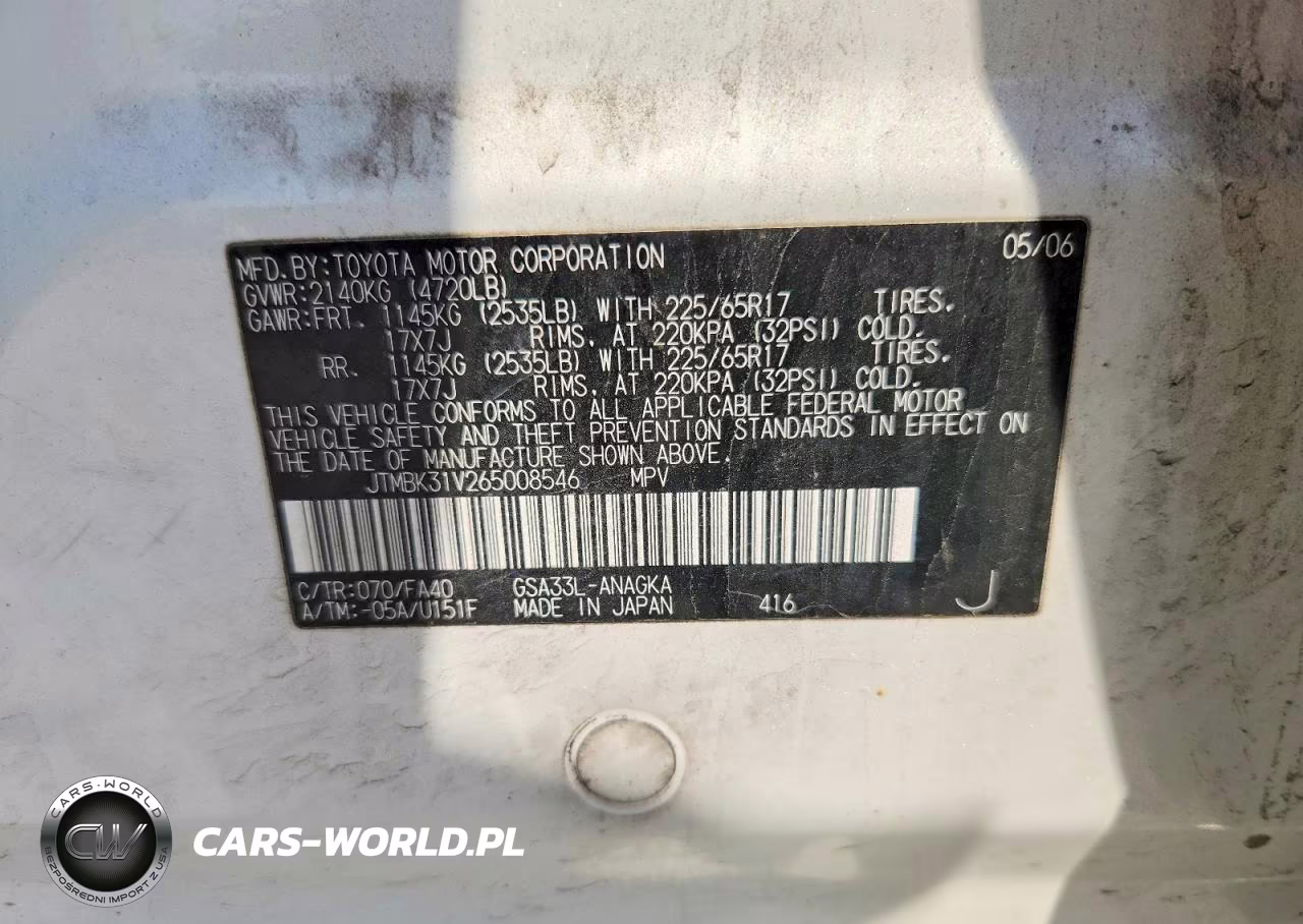 2006 Toyota Rav4 Limited VIN:JTMBK31V265008546 - 12