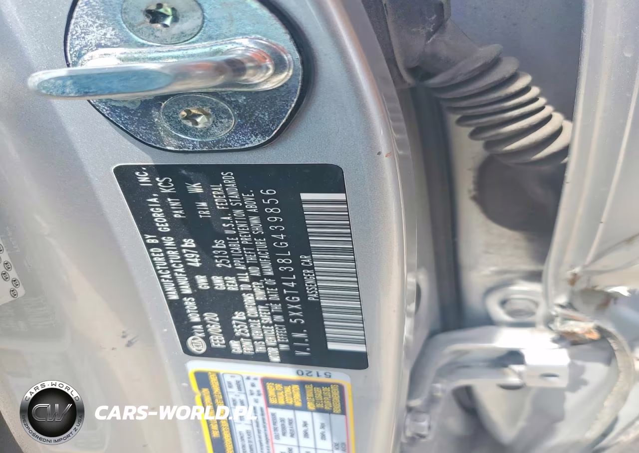 2020 Kia Optima VIN:5XXGT4L38LG439856 - 12