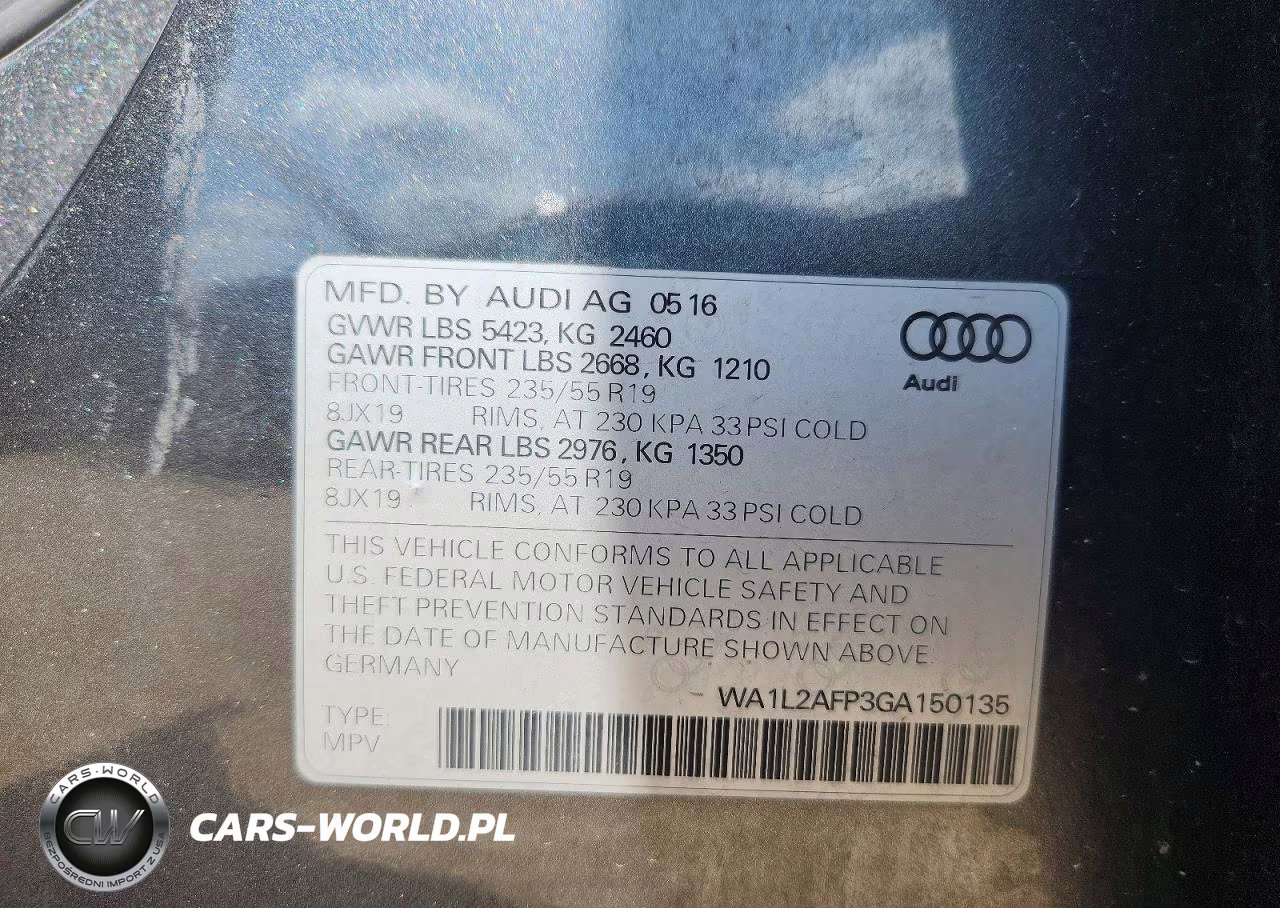 2016 Audi Q5 Premium Plus VIN:WA1L2AFP3GA150135 - 13