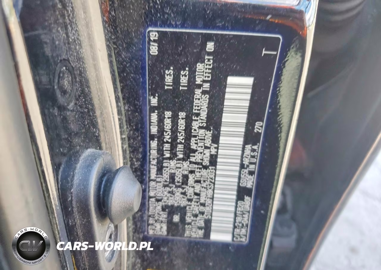 2019 Toyota Highlander Le VIN:5TDBZRFH8KS723031 - 13