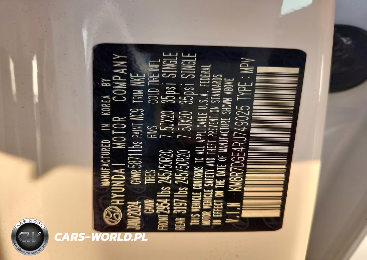 2024 Hyundai Palisade Calligraphy Night Edition VIN:KM8R7DGE4RU749025 - 14