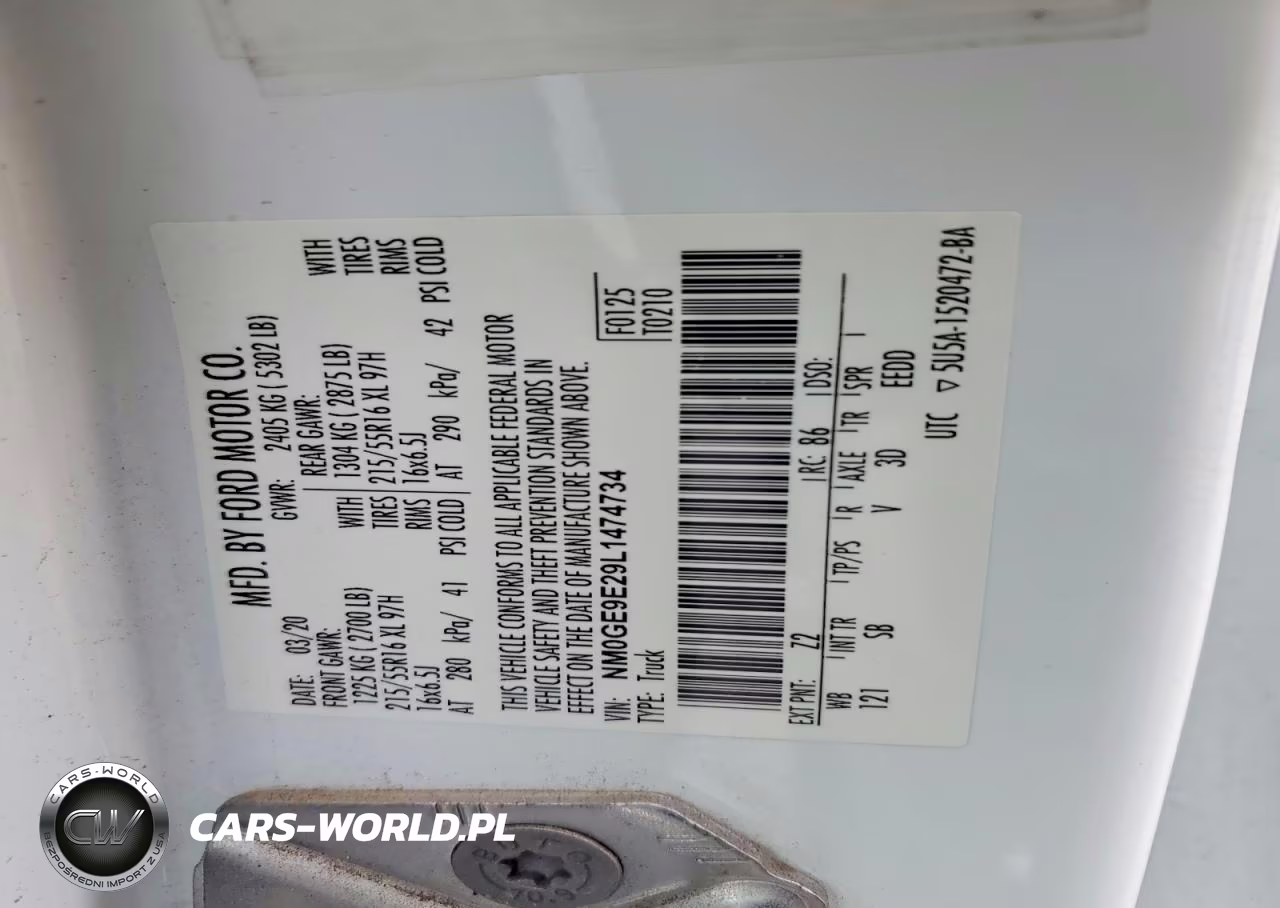 2020 Ford Transit Connect Xl VIN:NM0GE9E29L1474734 - 14