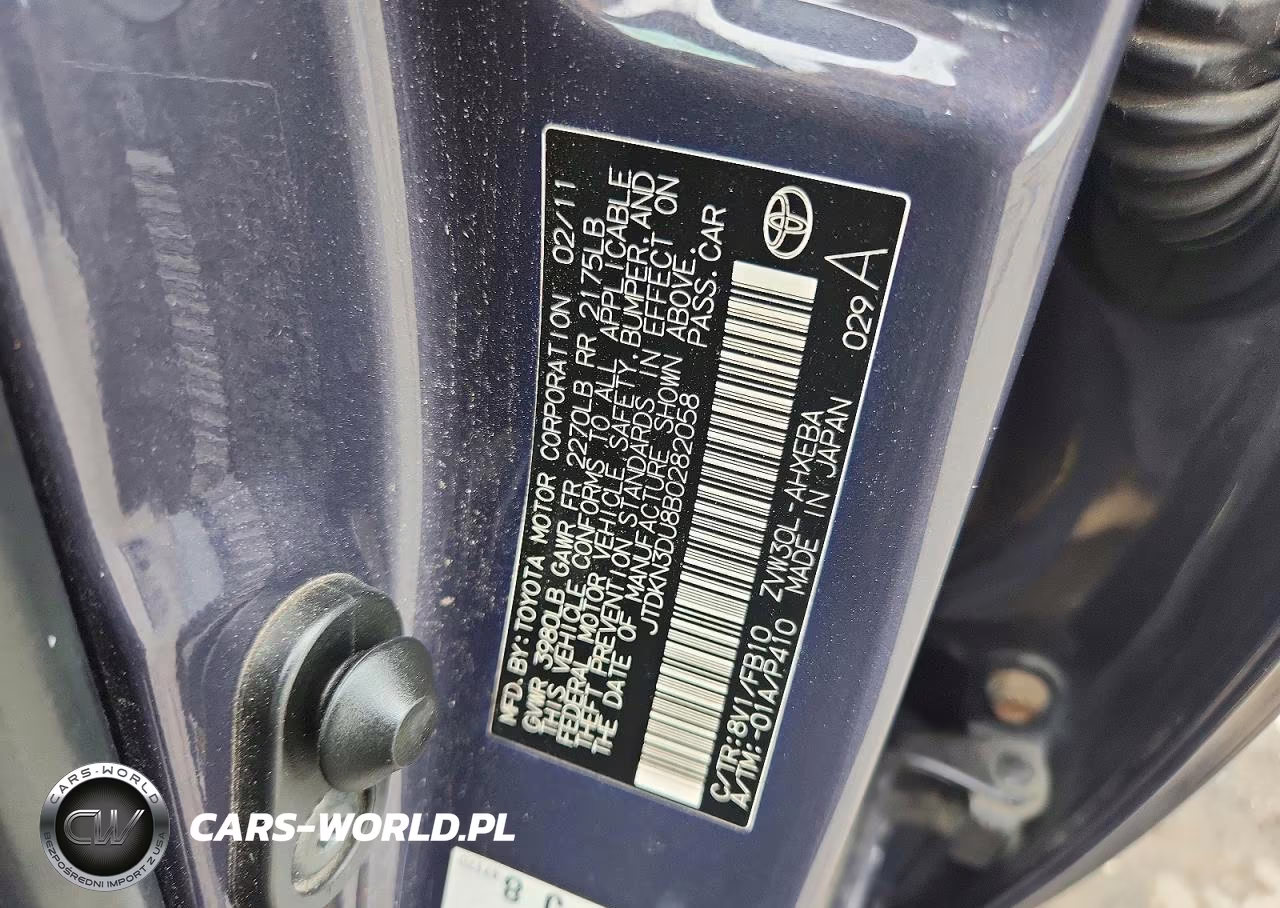 2011 Toyota Prius Two VIN:JTDKN3DU8B0282058 - 12