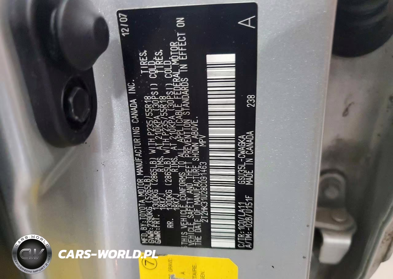 2008 Lexus Rx 350 VIN:2T2HK31U28C091463 - 14