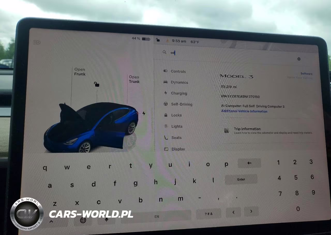 2022 Tesla Model 3 VIN:5YJ3E1EA5NF370150 - 9