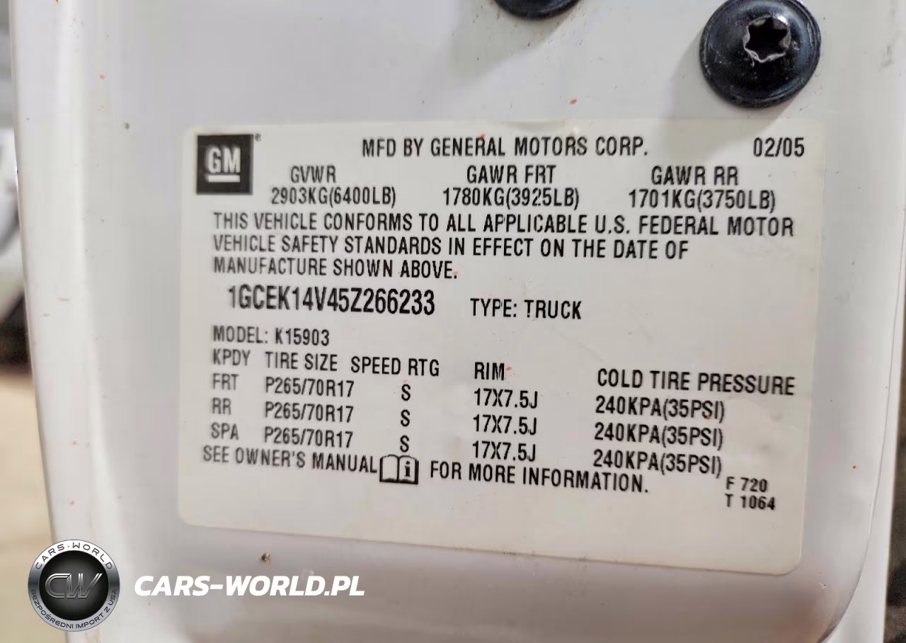 2005 Chevrolet Silverado K1500 VIN:1GCEK14V45Z266233 - 13