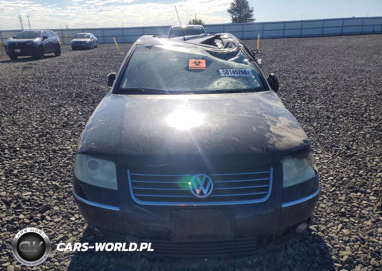 2003 Volkswagen Passat Gls VIN:WVWPD63B33P192559 - 5