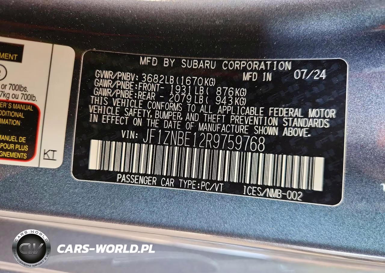 2024 Toyota Gr 86 Premium VIN:JF1ZNBE12R9759768 - 12