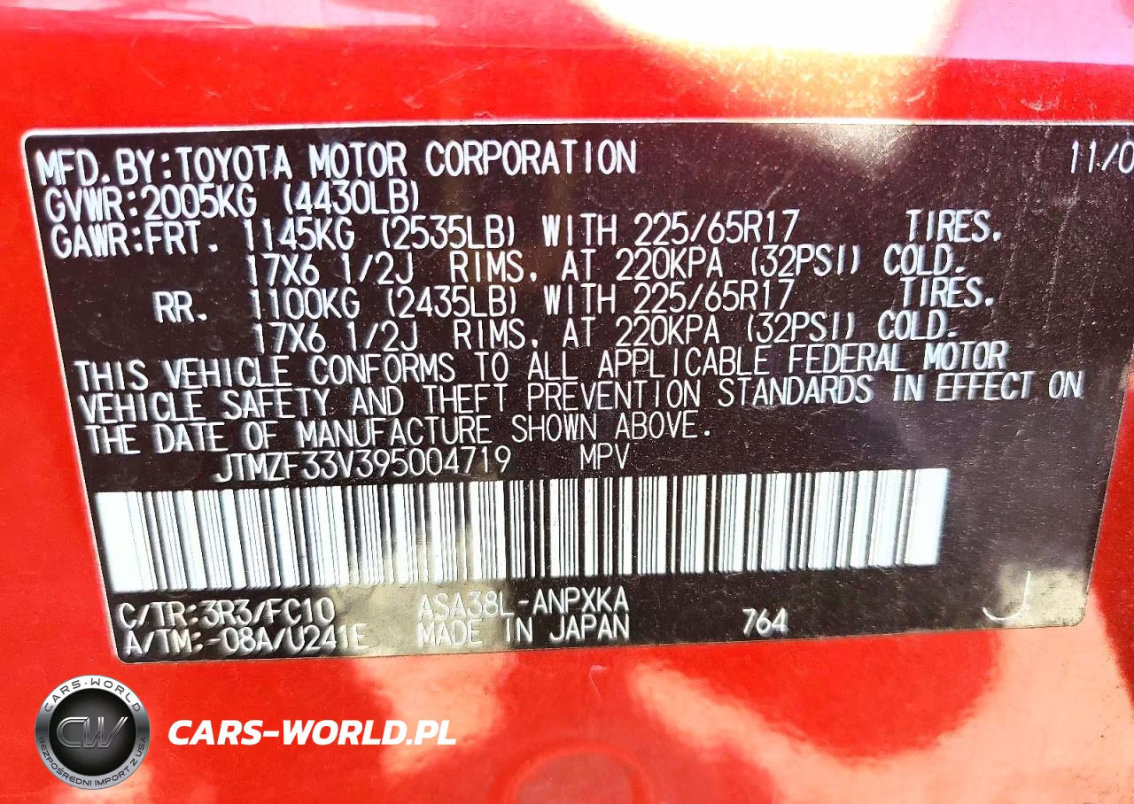 2009 Toyota Rav4 Base VIN:JTMZF33V395004719 - 13