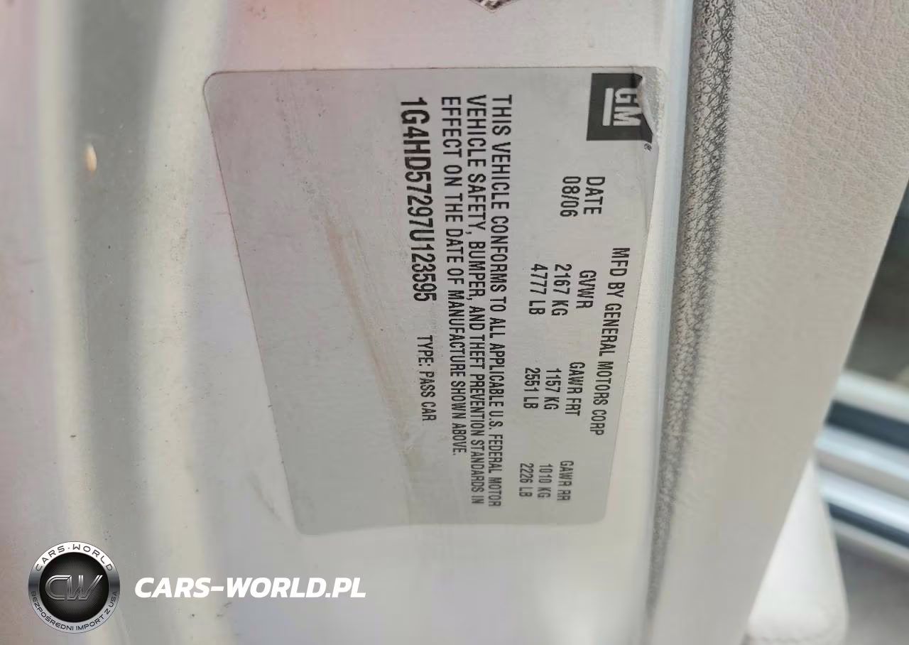 2007 Buick Lucerne Cxl VIN:1G4HD57297U123595 - 12