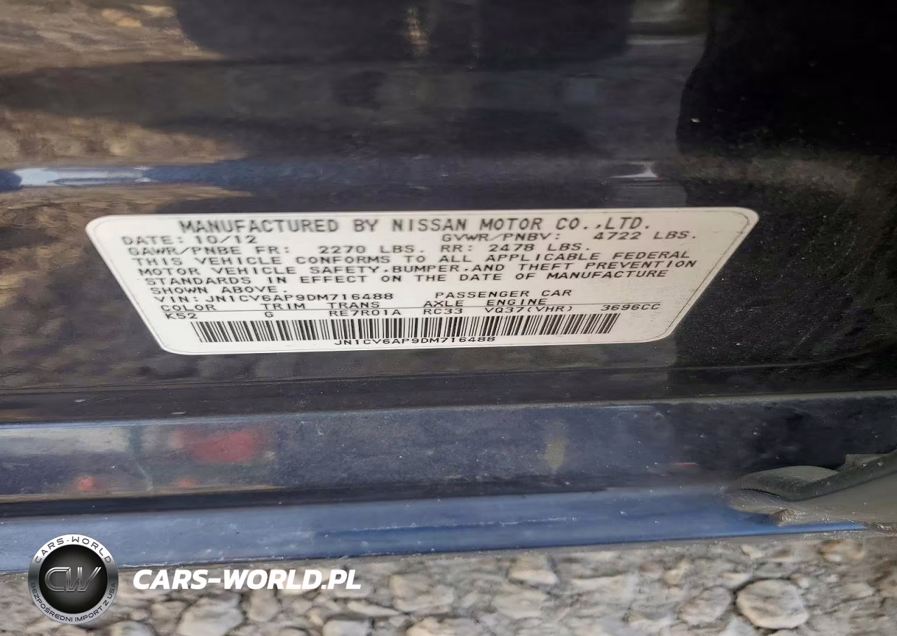 2013 Infiniti G37 Sedan Journey VIN:JN1CV6AP9DM716488 - 12