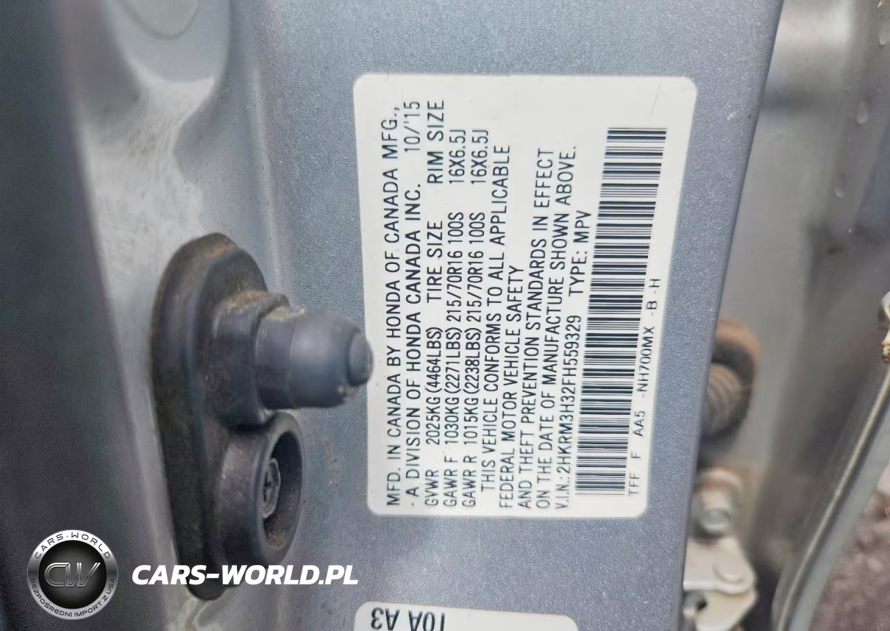 2015 Honda Cr-V Lx VIN:2HKRM3H32FH559329 - 14