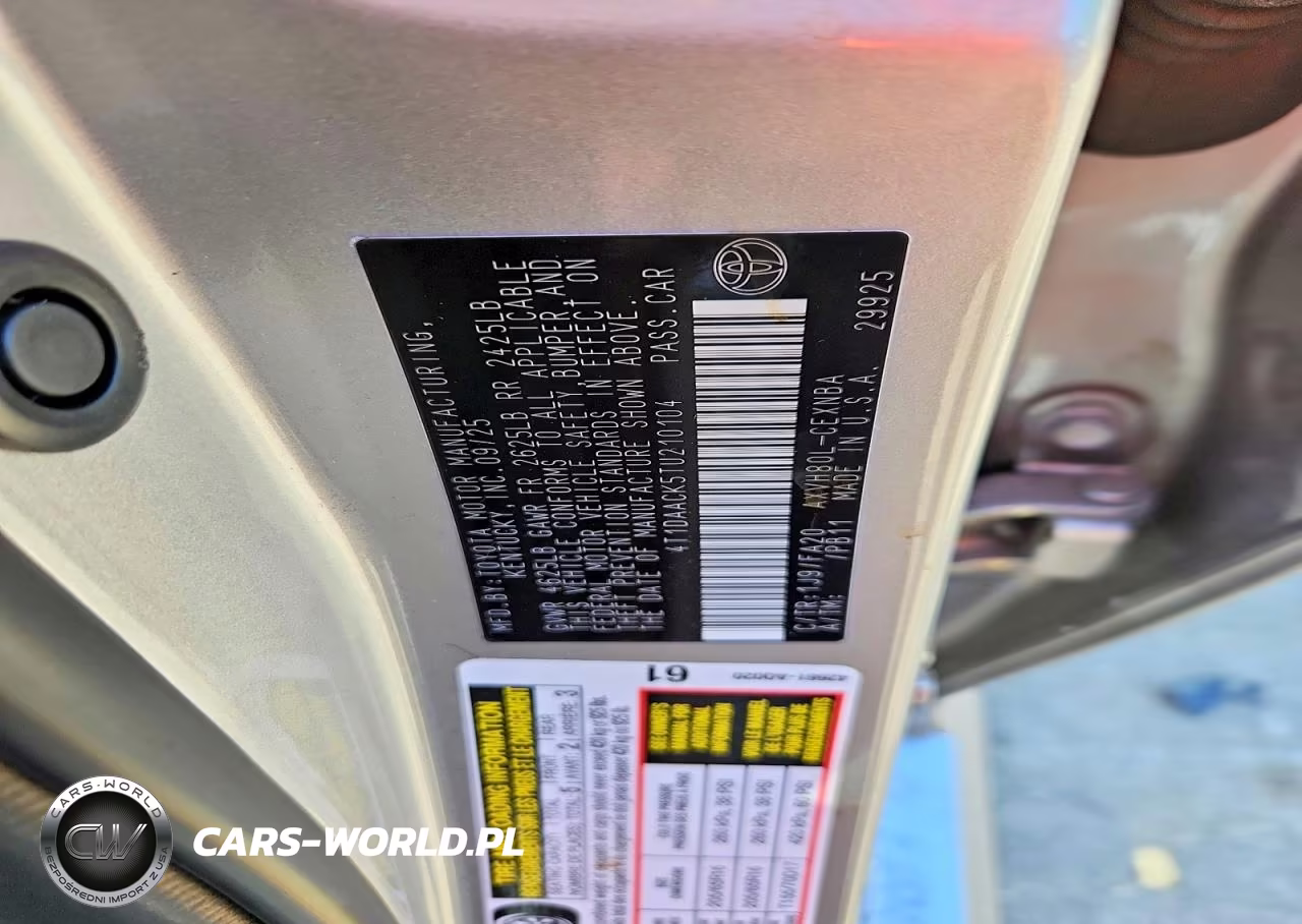 2026 Toyota Camry Le VIN:4T1DAACK5TU210104 - 12