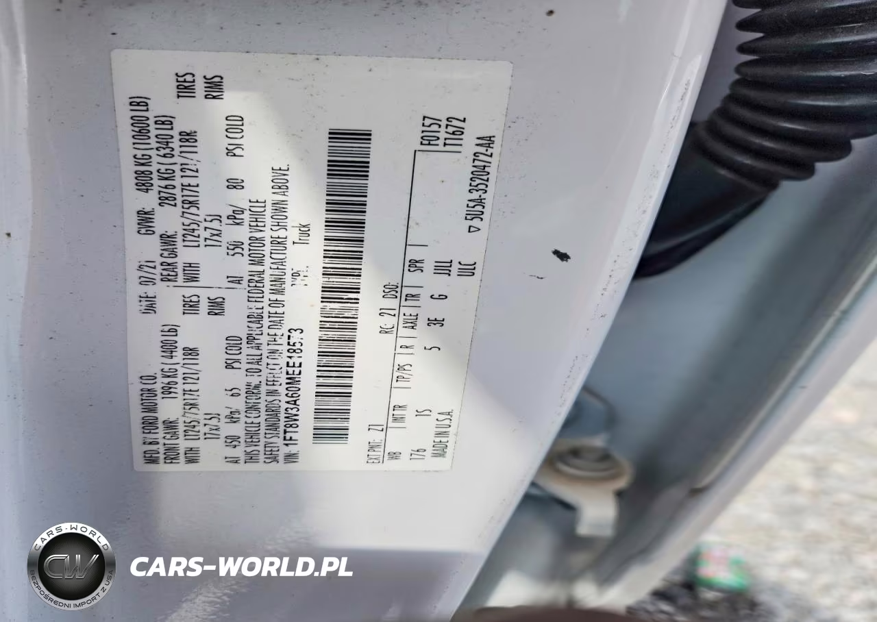 2021 Ford F350 Super Duty VIN:1FT8W3A60MEE18573 - 12