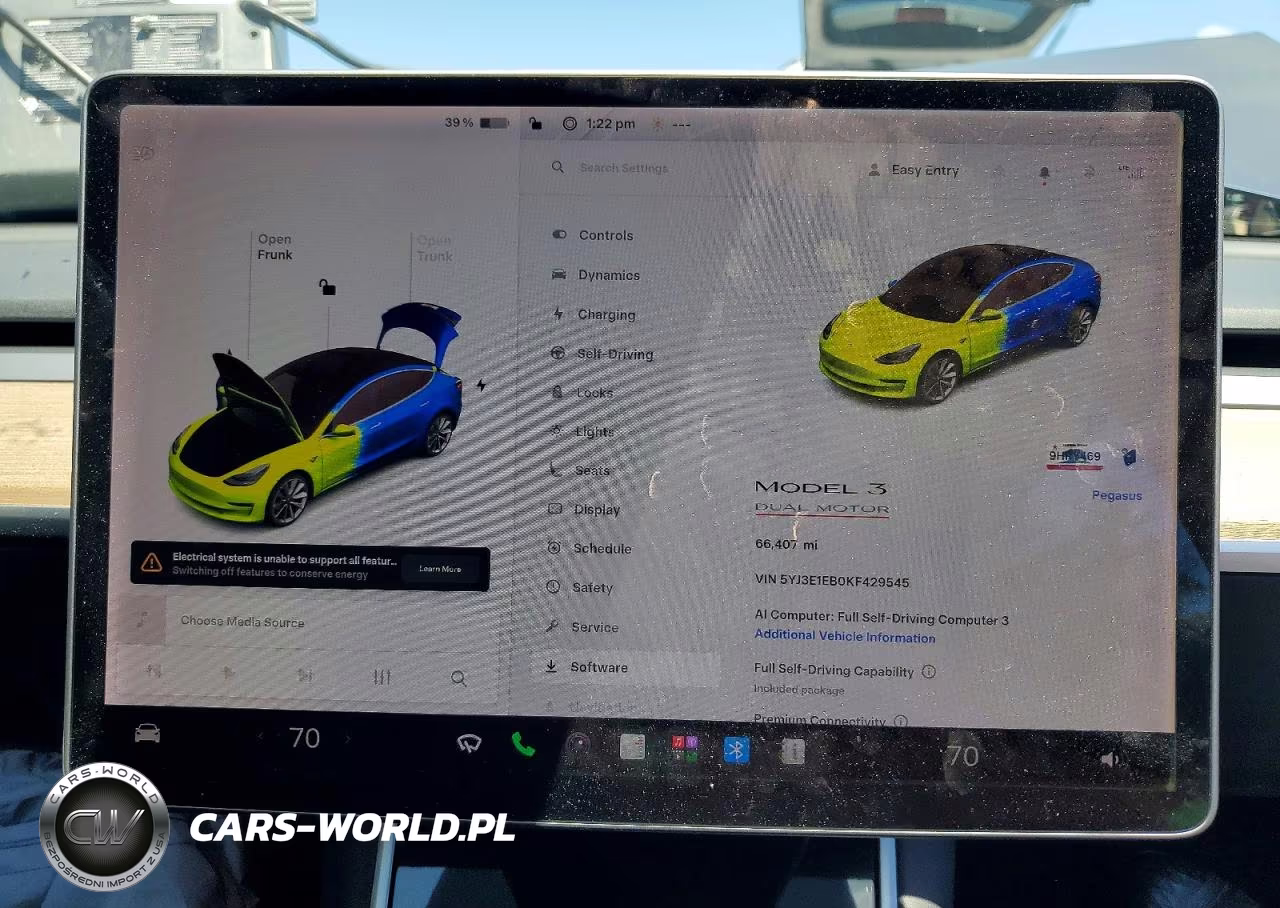 2019 Tesla Model 3 VIN:5YJ3E1EB0KF429545 - 9