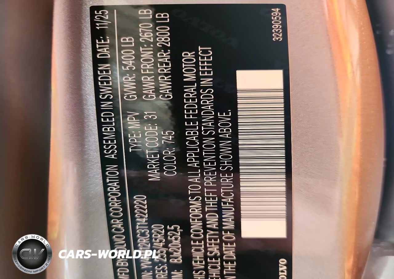 2026 Volvo Xc60 Plus VIN:YV4M12RC3T1422220 - 13