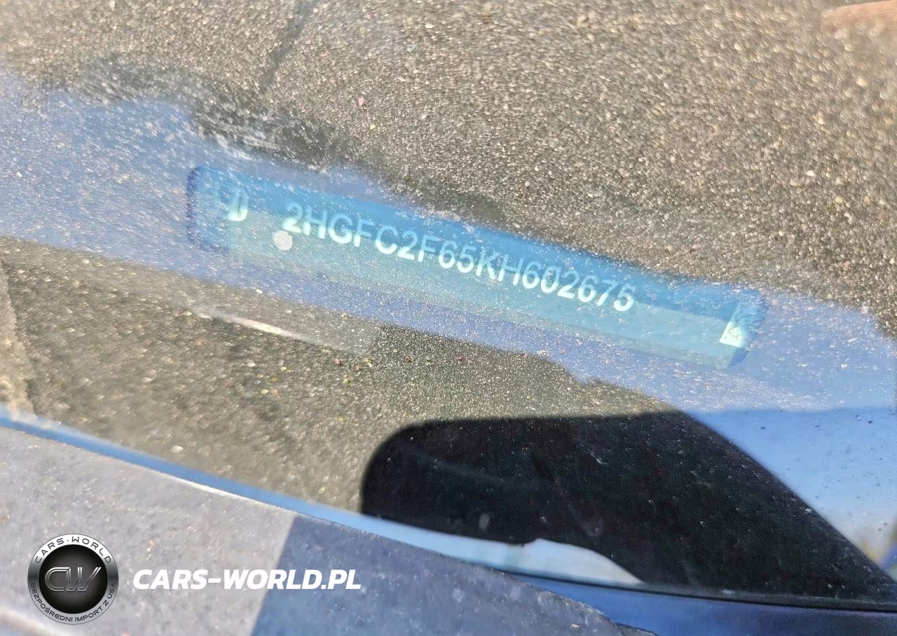 2019 Honda Civic Lx VIN:2HGFC2F65KH602675 - 12