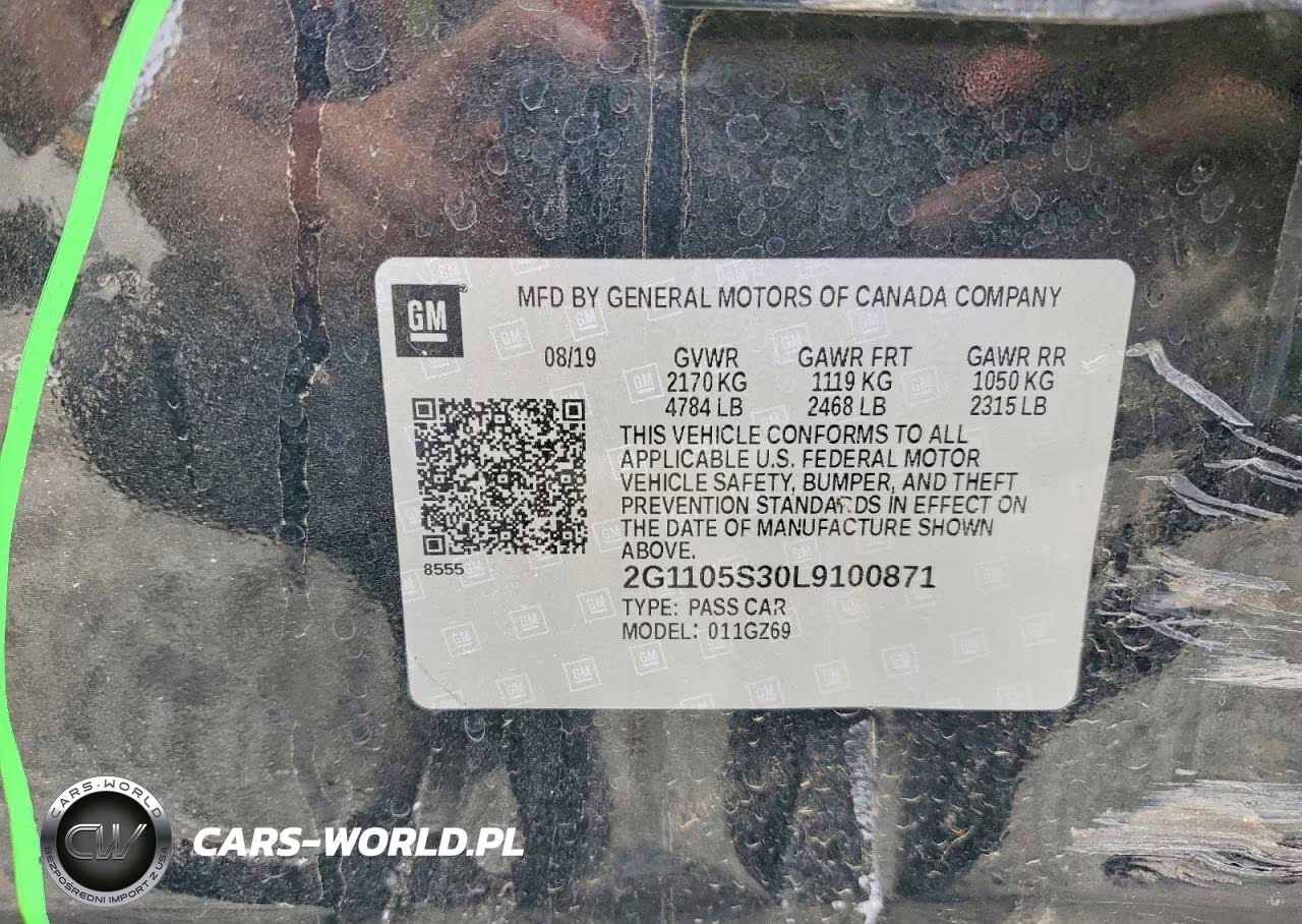2020 Chevrolet Impala Premier VIN:2G1105S30L9100871 - 12