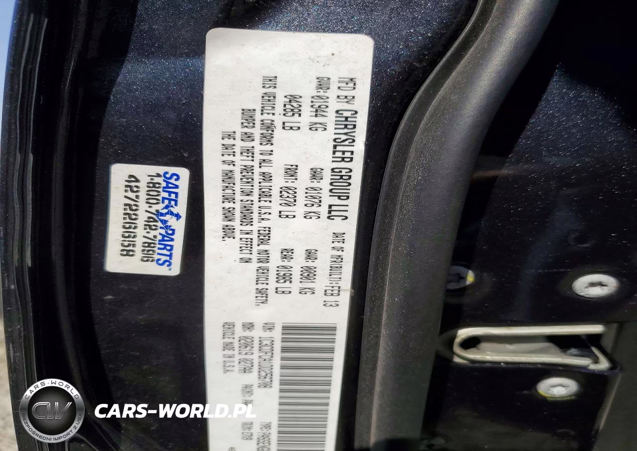 2013 Dodge Dart Limited VIN:1C3CDFCA1DD256708 - 12