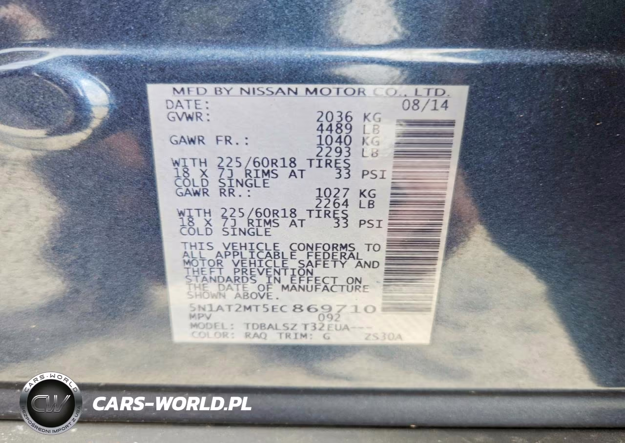 2014 Nissan Rogue Sl VIN:5N1AT2MT5EC869710 - 13