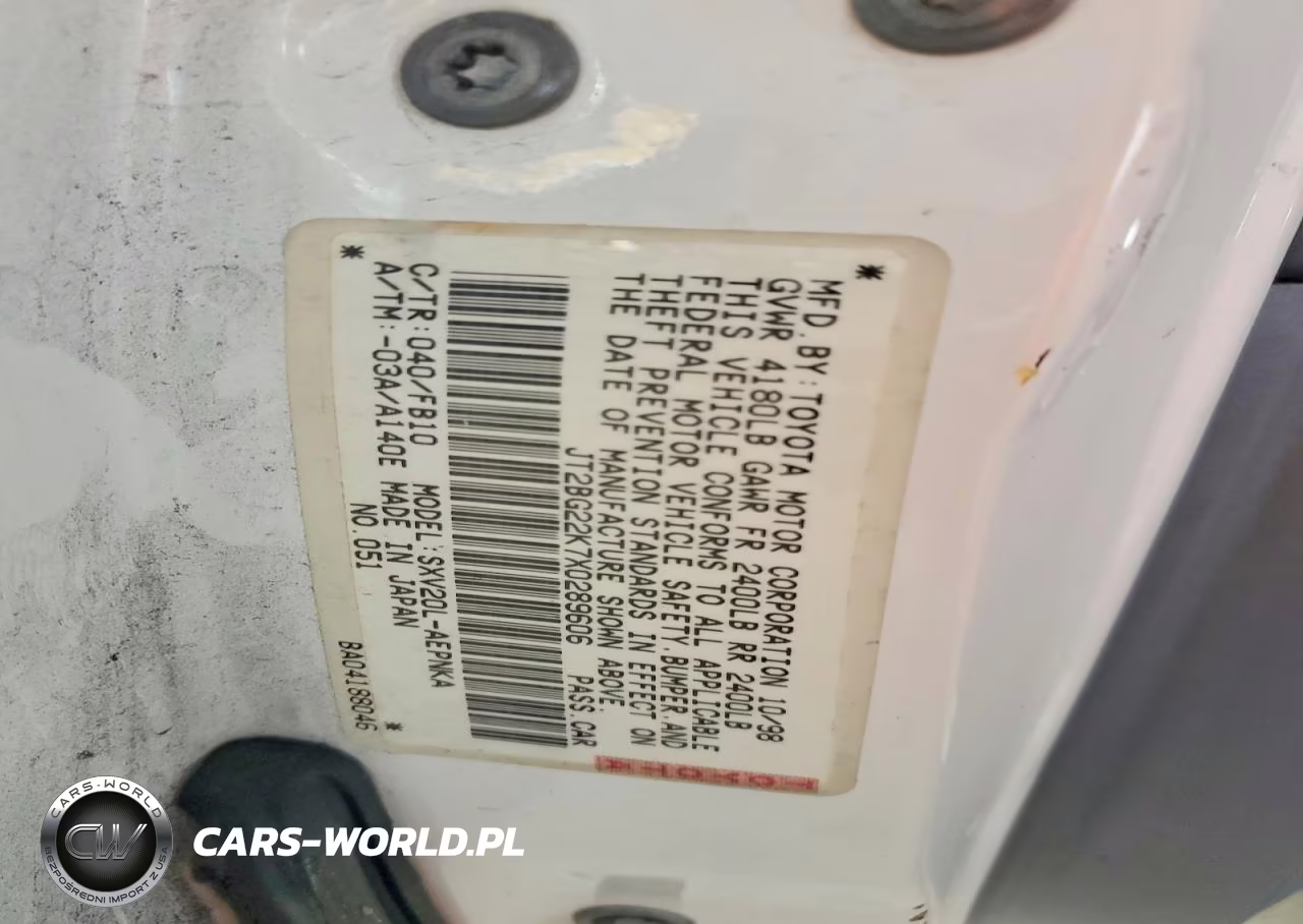 1999 Toyota Camry Le VIN:JT2BG22K7X0289606 - 12