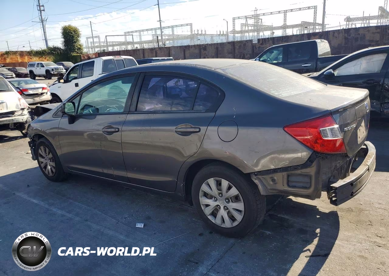 2012 Honda Civic Lx VIN:19XFB2F5XCE310221 - 2
