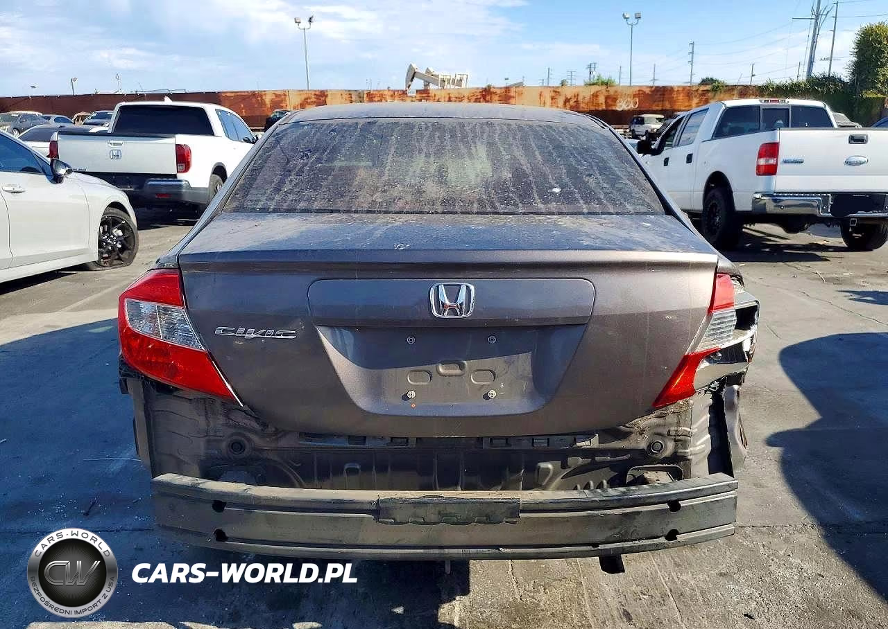 2012 Honda Civic Lx VIN:19XFB2F5XCE310221 - 6