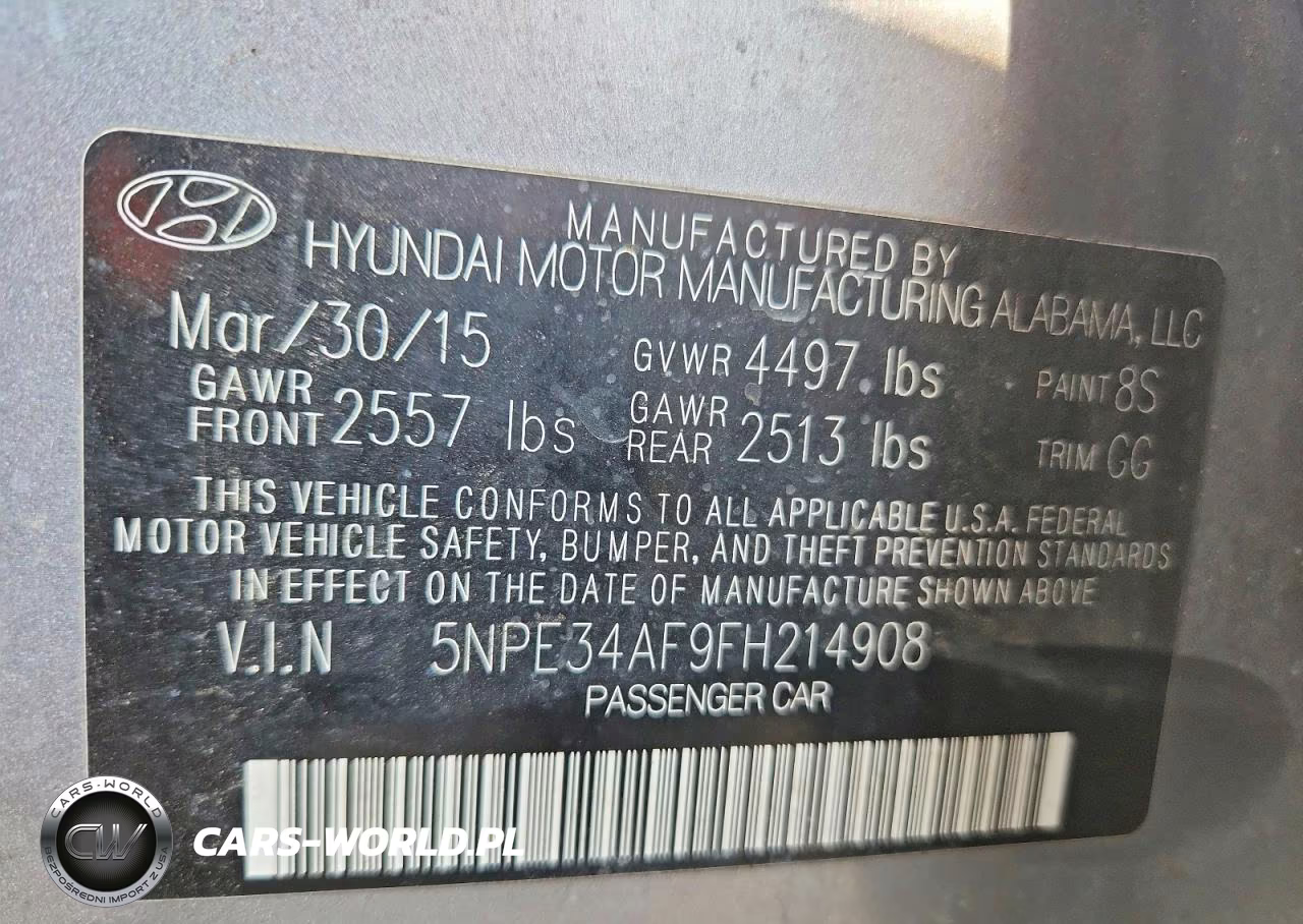 2015 Hyundai Sonata Sport VIN:5NPE34AF9FH214908 - 12