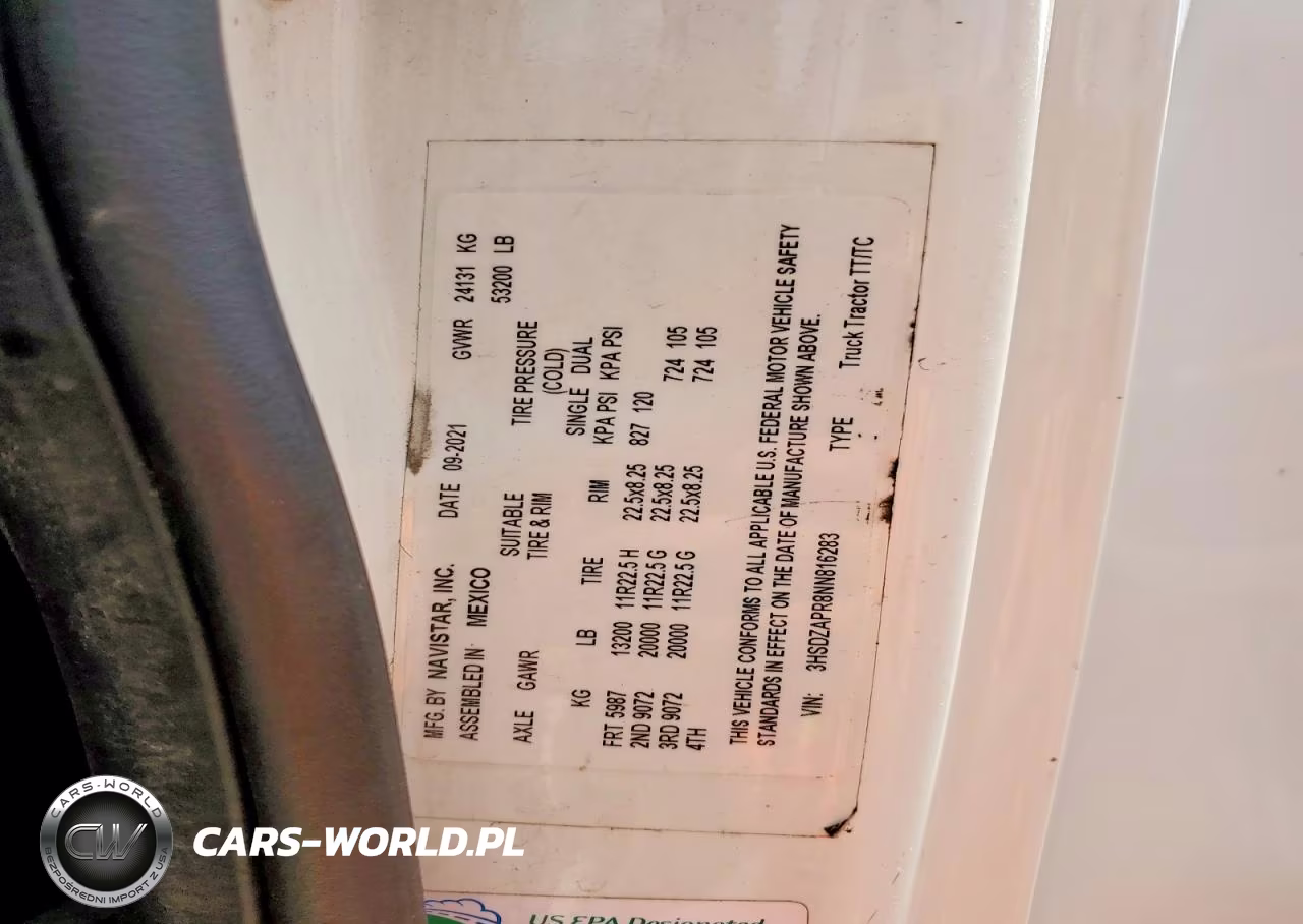 2022 International Lt625 - Semi Truck VIN:3HSDZAPR8NN816283 - 10